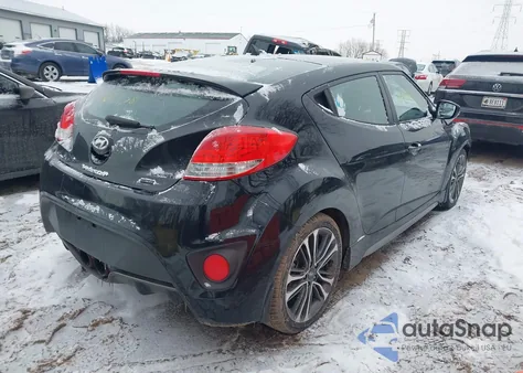 2016 Hyundai Veloster Turbo R-Spec из США, поврежденный, VIN KMHTC6AEXGU274838